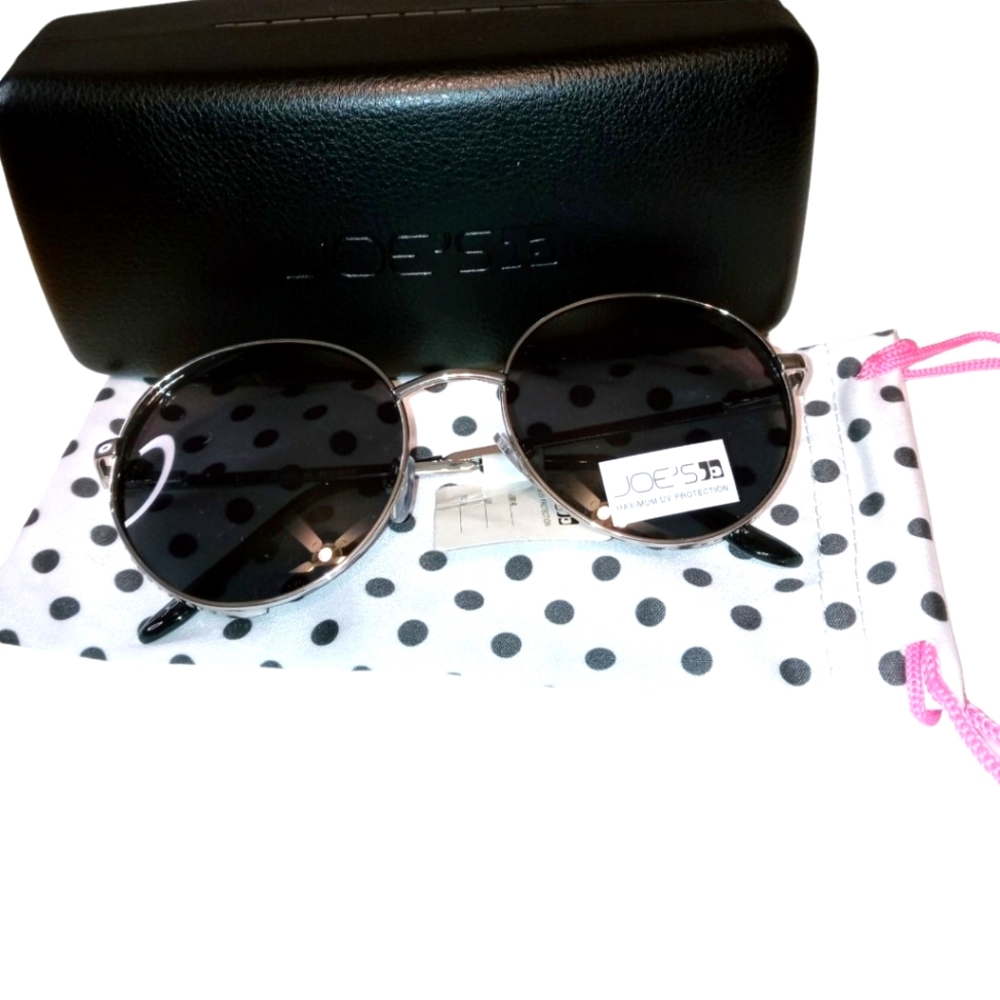 Joe's Jean's Maximum UV Protection Silver Sunglasses NWT